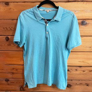 Burberry Brit Blue Polo Short Sleeve Medium